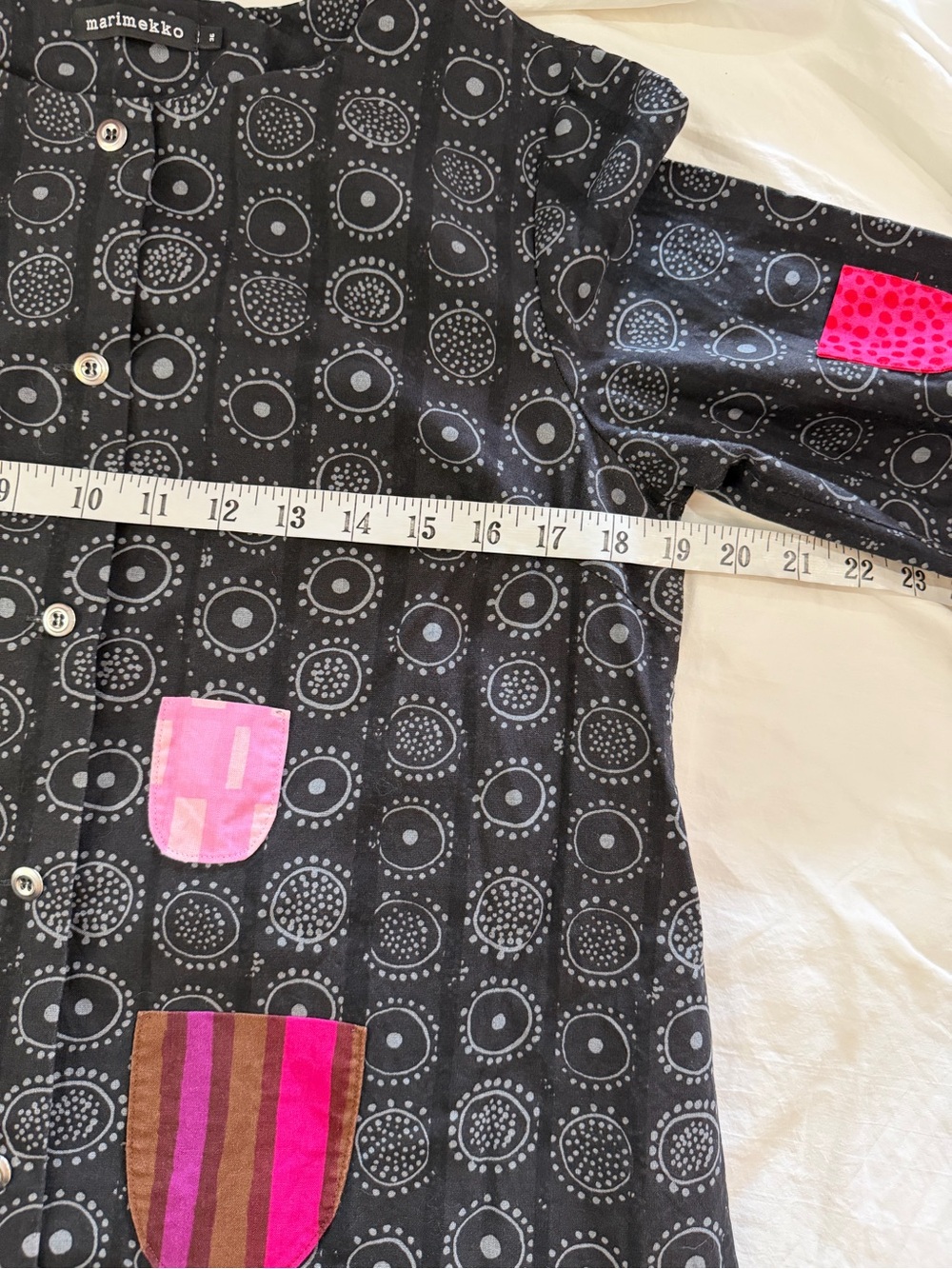 MARIMEKKO Kihlatasku Dress Takki Pocket Coatdress Nadja Print 36 6 - Picture 12 of 16